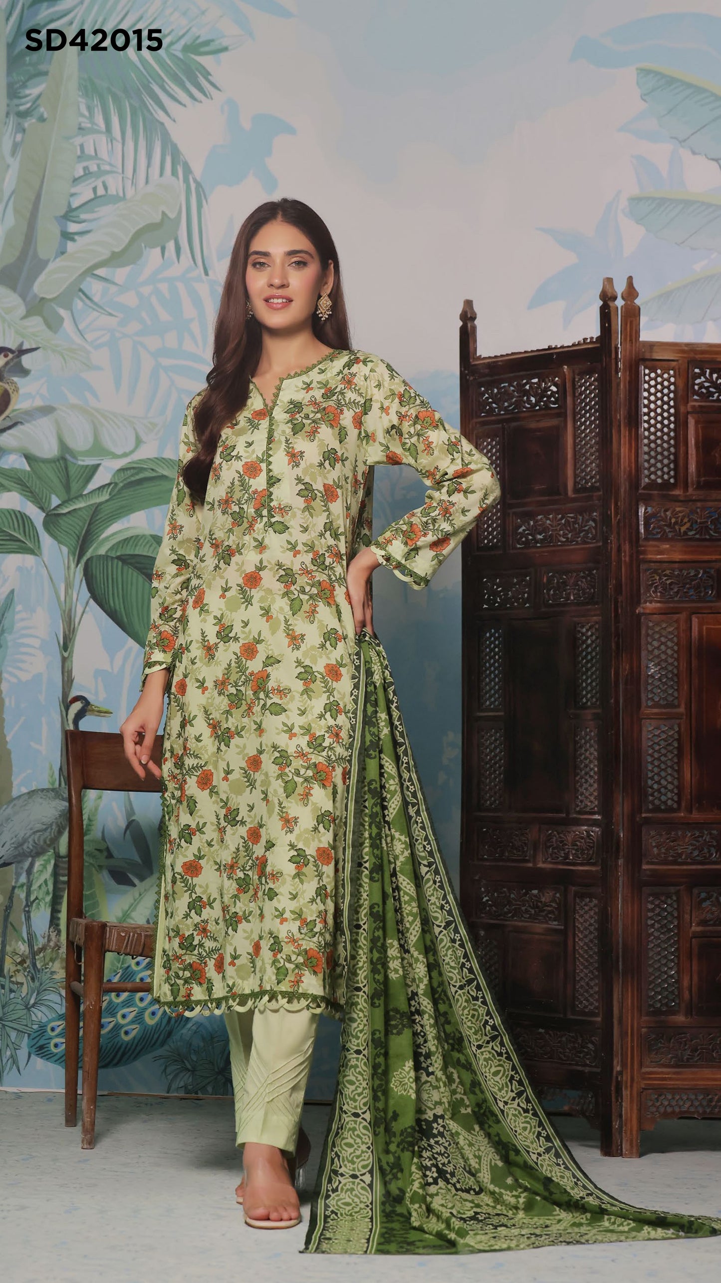 GulAhmed Printed Khaddar - 3PC (Unstitched)