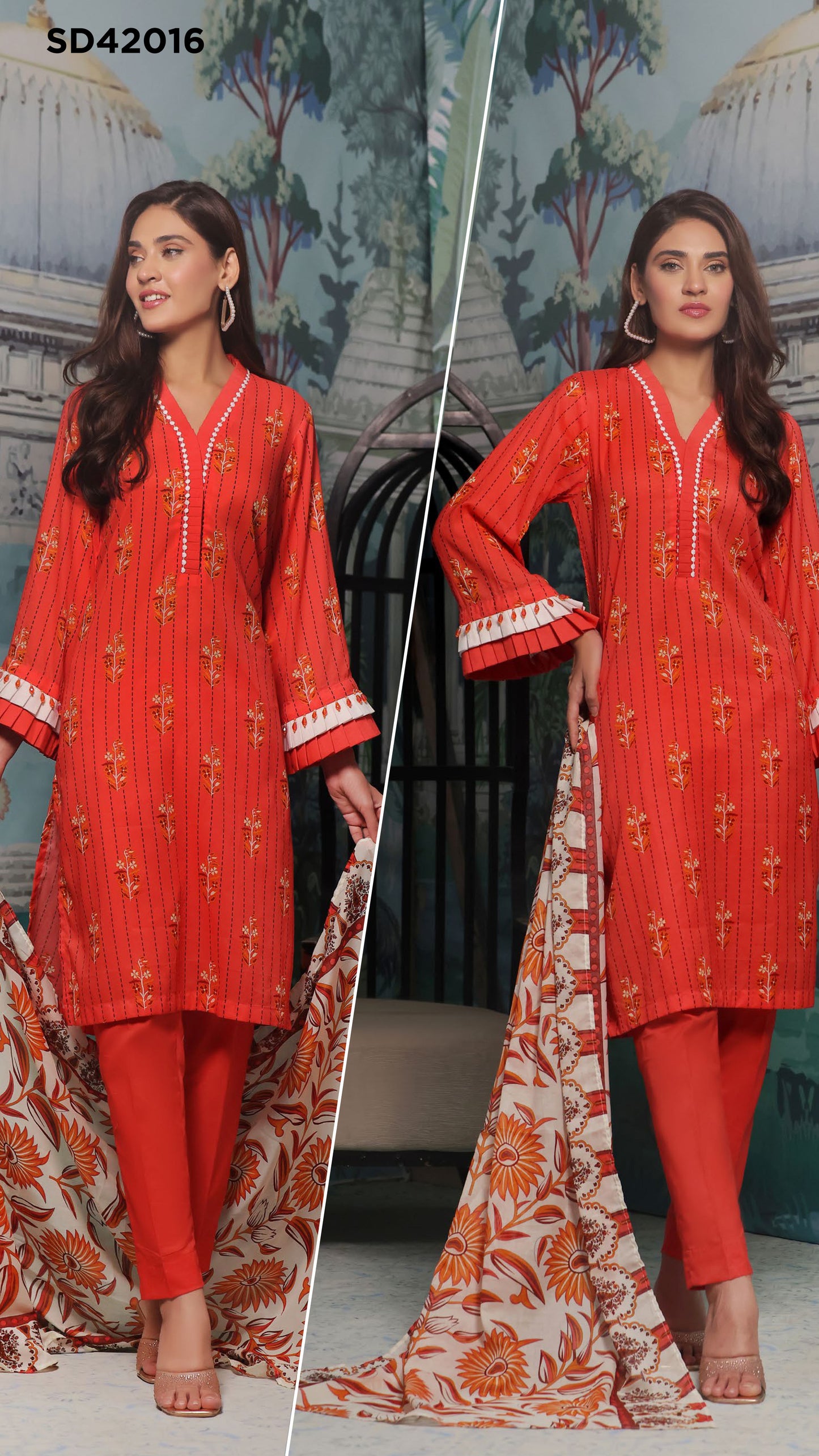 GulAhmed Printed Khaddar - 3PC (Unstitched)