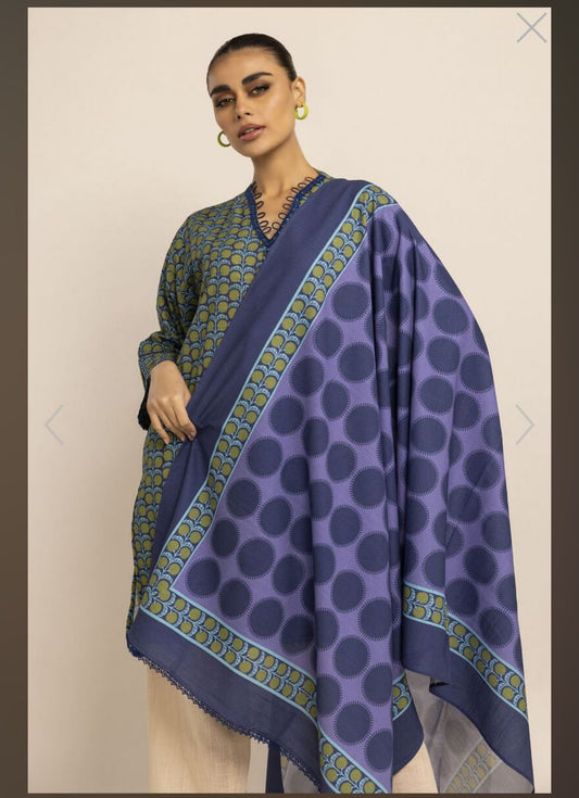 Khaadi Printed Khaddar - 2PC (Unstitched)