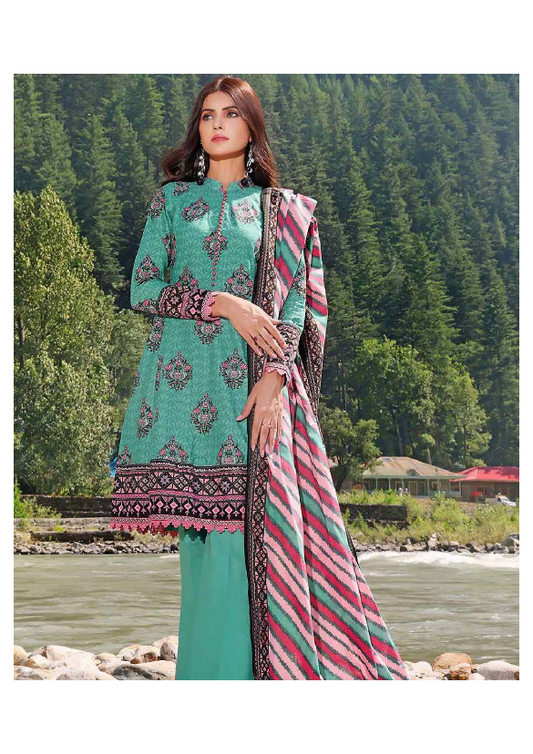 GulAhmed Printed Khaddar - 3PC (Unstitched)