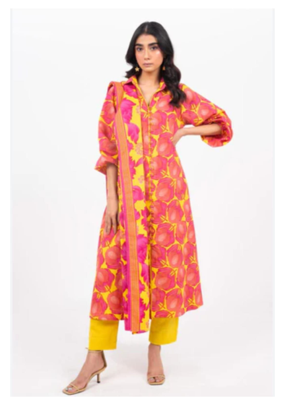 Alkaram Printed Khaddar - 3PC (Unstitched)