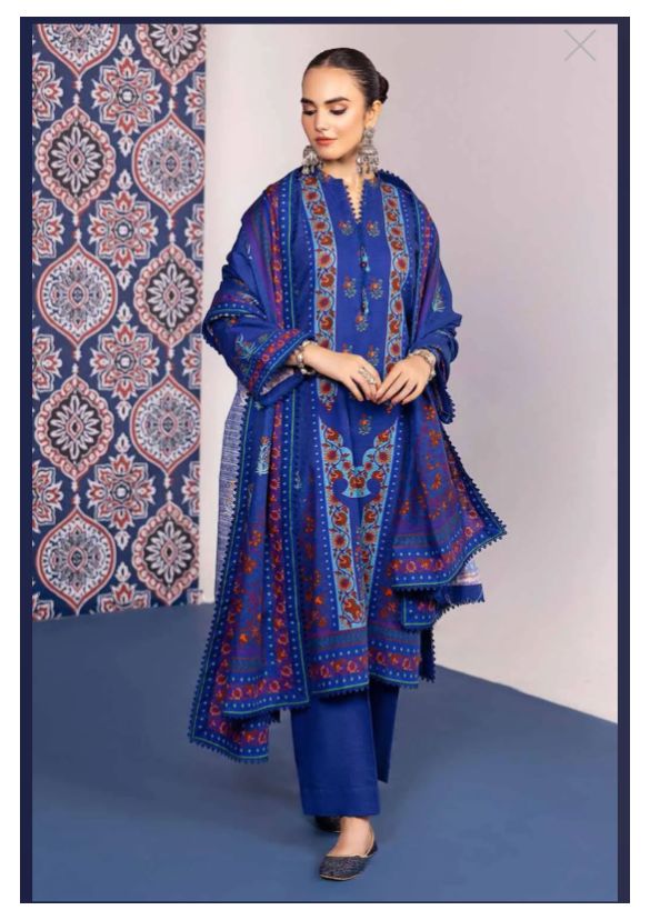 GulAhmed Printed Khaddar - 3PC (Unstitched)