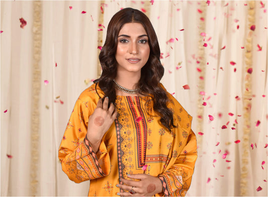 Sana Safinaz Printed Shamray - 3PC (Unstitched)