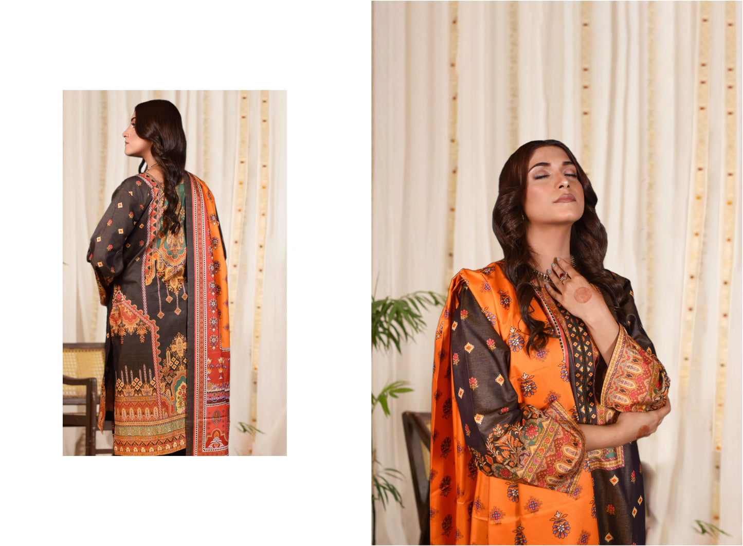 Sana Safinaz Printed Shamray - 3PC (Unstitched)